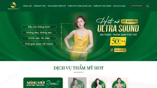 Mẫu web Spa